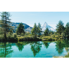  Matrica tapéta Natura171 Tó, erdő és hegy, 250 x 200 cm tapéta, díszléc és más dekoráció
