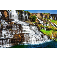  Matrica tapéta Vízesés Vietnamban 2, 250 x 200 cm tapéta, díszléc és más dekoráció