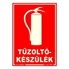 Matrica Tűzoltókészülék piros "F" információs címke