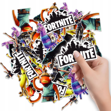 MATRICÁK JEGYZETFÜZET CÍMKÉK MATRICA FORTNITE KARAKTEREK MINTÁK 6 DB matrica