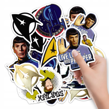MATRICÁK JEGYZETFÜZET MATRICA STAR TREK FILM KARAKTEREK MINTÁK 10DB matrica