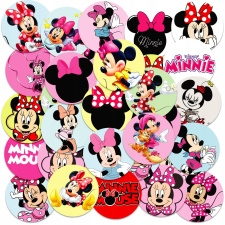 MATRICÁK JEGYZETFÜZET MATRICÁK KARAKTER KÖR EGÉR MINI MINNIE MINTÁK 23EL matrica