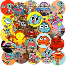 MATRICÁK KARAKTER MATRICA KÖR GUMBALL MINTÁK 23EL matrica