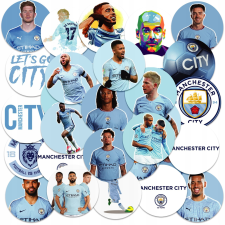 MATRICÁK KARAKTER MATRICA MANCHESTER KÖR LABDA MINTÁK 23EL matrica