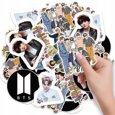MATRICÁK NOTEBOOK MATRICA KPOP KARAKTEREK BTS MINTÁK 6 DB matrica
