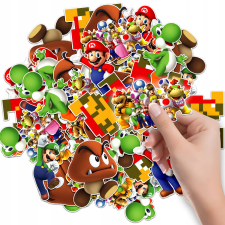 MATRICÁK SUPER MARIO KARAKTER MATRICÁK MINTÁK 6 DB matrica