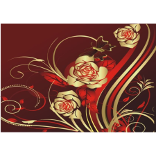  Matricás tapéta Arany rózsák, pillangók, absztrakt, 220 x 135 cm tapéta, díszléc és más dekoráció