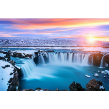  Matricás tapéta Cascada48 Vízesés napkeltekor, 200 x 150 cm tapéta, díszléc és más dekoráció