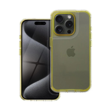 Matrix Apple iPhone 12 hátlap tok kameravédő peremmel sárga tok és táska