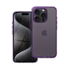 Matrix Apple iPhone 15 Pro Max hátlap tok kameravédő peremmel, lila tok és táska