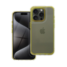 Matrix Apple iPhone 16 hátlap tok kameravédő peremmel, sárga tok és táska