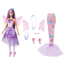 Mattel Barbie 3 az 1-ben átváltozó baba (sellő, hercegnő, tündér) barbie baba