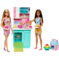 Mattel Barbie Celebration Fun cukrászda babákkal, konyha barbie baba