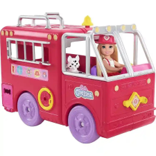 Mattel Barbie Chelsea baba szétnyitható tűzoltóautóval készlet barbie baba