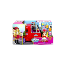 Mattel Barbie - Chelsea tűzoltóautóval játékszett (HCK73) baba