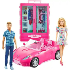 Mattel Barbie és Ken babák ruhásszekrénnyel és kabrióval barbie baba