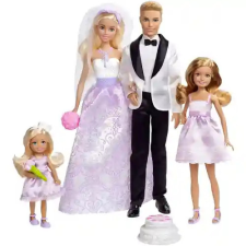 Mattel Barbie és Ken esküvője ünnepi ruhákban barbie baba