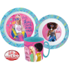 Mattel Barbie étkészlet, micro műanyag szett 265 ml-es bögrével