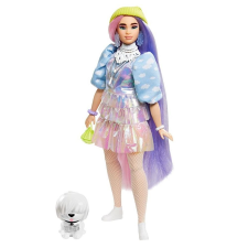 Mattel Barbie Extravagáns baba - csillogó ruhában, kutyus kedvenccel barbie baba
