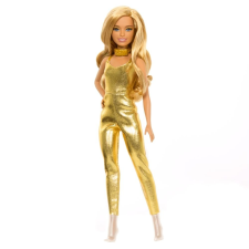Mattel Barbie Fashionista Barátnők stílusos divatbaba - 65. évfordulós baba aranyszínű ruhában barbie baba