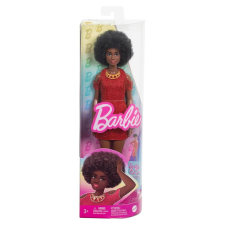 Mattel Barbie: Fashionista stílusos baba piros, csillogó ruhácskában – Mattel barbie baba