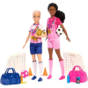 Mattel Barbie focis játékszett focista babákkal