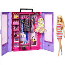 Mattel Barbie hordozható ruhásszekrény babával és ruhákkal barbie baba