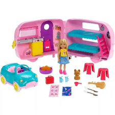 Mattel Barbie lakókocsi autóval és Chelsea babával barbie baba