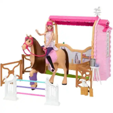 Mattel Barbie Mysteries lovarda lóval és babával barbie baba