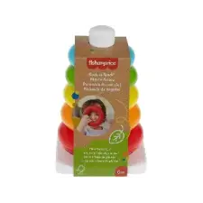 Mattel : Fisher Price Színes gyűrűpiramis - eco - Bébijáték fisher price