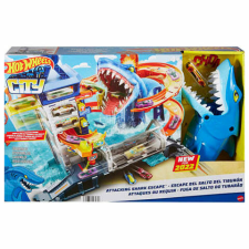 Mattel Hot Wheels Cápaveszély az óceáni őrtoronyban pálya – Mattel autópálya és játékautó