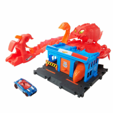 Mattel Hot Wheels City Enemy Track Police Station autópálya és játékautó