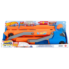 Mattel Hot Wheels City: Speed Track szállító kamion kisautóval - Mattel autópálya és játékautó