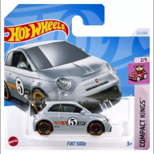 Mattel Hot Wheels: Fiat 500e kisautó - ezüst autópálya és játékautó
