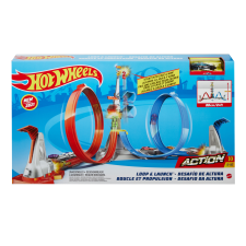 Mattel Hot Wheels: Loop & Launch Playset (GRW39) autópálya és játékautó