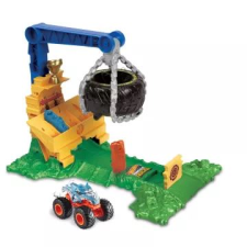 Mattel Hot Wheels: Monster Trucks Live Aréna - Rhinomite Zúzda (HTP18) (HTP18) autópálya és játékautó