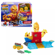 Mattel Hot Wheels: Monster Trucks Power Smasher Tűzszörny pályaszett autópálya és játékautó