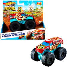 Mattel Hot Wheels Monster Trucks Világító és dübörgő roncs autópálya és játékautó