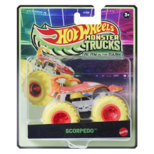 Mattel Hot Wheels: Sötétben világító Monster Truck - Scorpedo autópálya és játékautó