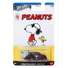 Mattel Hot Wheels: Tematikus kisautó - Peanuts, fekete autópálya és játékautó