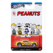 Mattel Hot Wheels: Tematikus kisautó - Peanuts, sárga autópálya és játékautó
