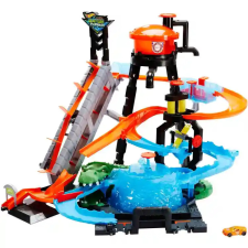 Mattel Hot Wheels ultimate aligátoros autómosó versenypálya autópálya és játékautó