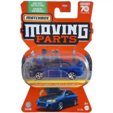 Mattel Matchbox 1996 Mitsubishi Lancer Evolution IV kisautó nyitható motorháztetővel autópálya és játékautó