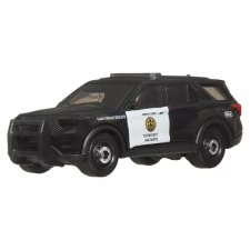 Mattel Matchbox: Ford Police Interceptor Utility kisautó papírdobozban autópálya és játékautó