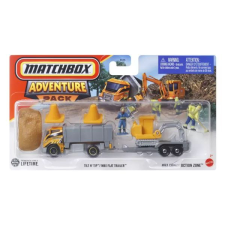 Mattel Matchbox: Hitch and Haul - Construction Zone játékszett autópálya és játékautó
