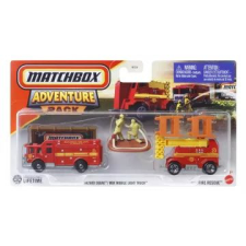 Mattel Matchbox: hitch and haul - fire rescue játékszett autópálya és játékautó
