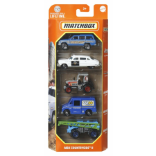 Mattel Matchbox készlet 5 fém autóból Mbx Countryside Ii 1:64 méretarány autópálya és játékautó