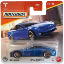 Mattel Matchbox Tesla Model S kisautó autópálya és játékautó