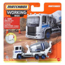 Mattel Matchbox: working rigs - cement king hd kisautó autópálya és játékautó