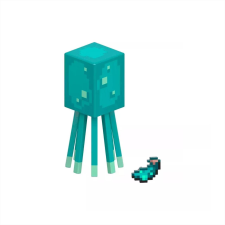 Mattel Minecraft Figura, 8 cm - Glow Squid (GTP08/HLB16) akciófigura